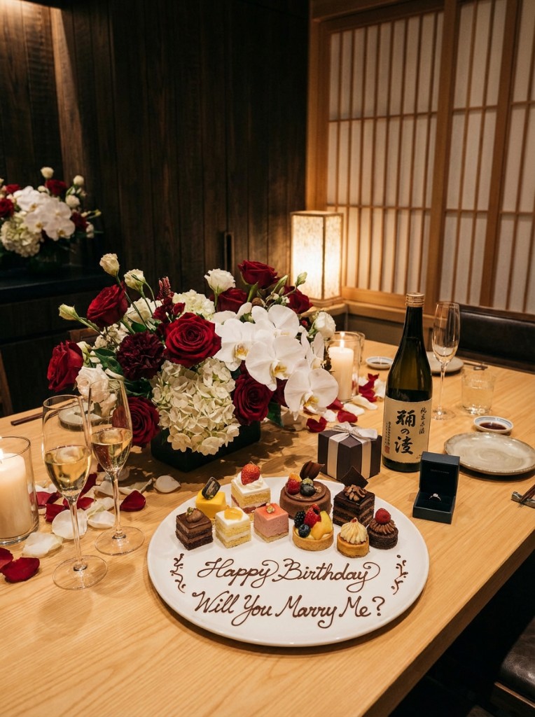 기념일 서비스 — 특별한 날을 위한 다이닝 테이블 연출